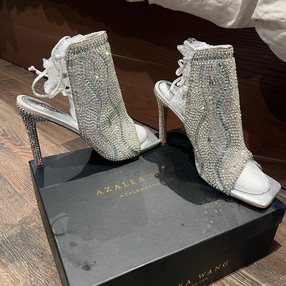 Azalea Wang- Delanie jeweled heels